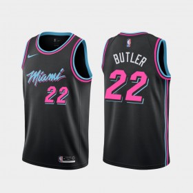 Maillot NBA Miami Heat Jimmy Butler 22 2018-19 Nike City Edition Noir Swingman - Homme